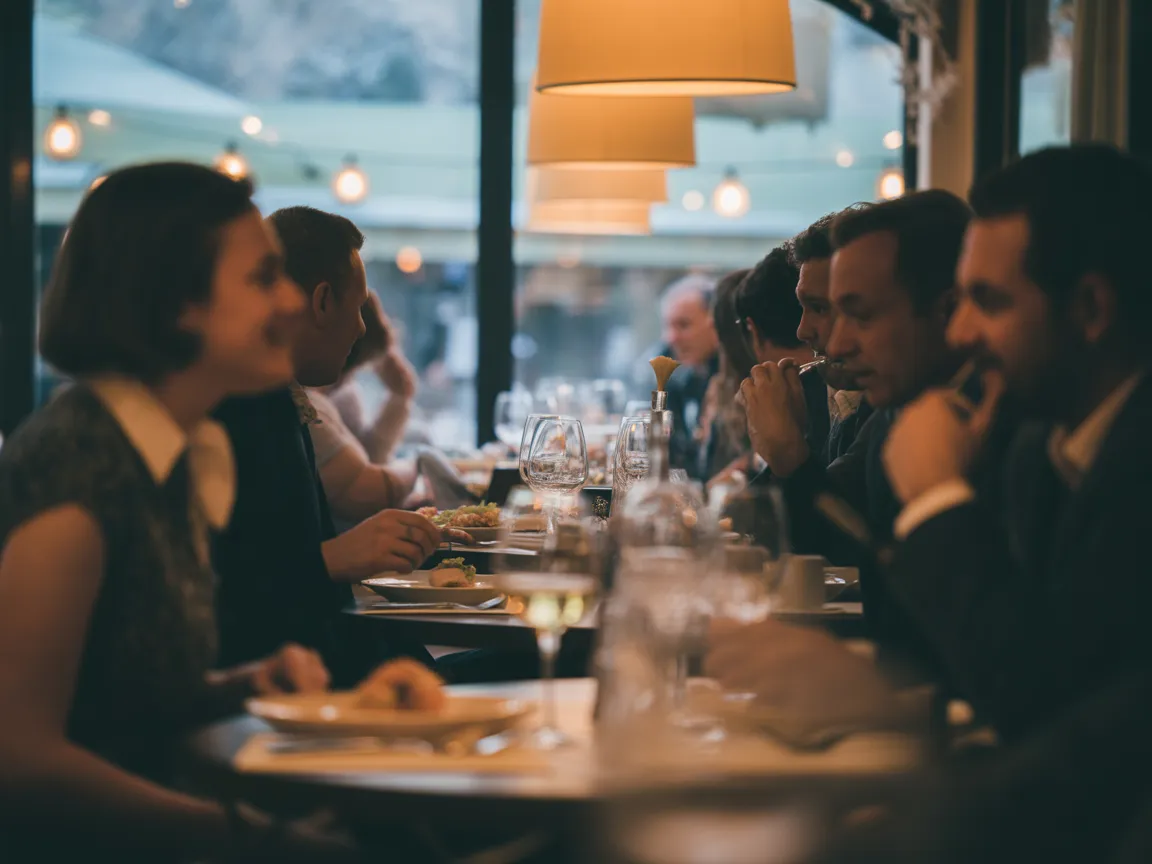 Ambiance soirée au restaurant Test Mios